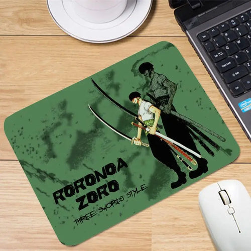 Alfombrilla de ratón de One Piece - Estilo Roronoa Zoro Wano Kuni (verde)