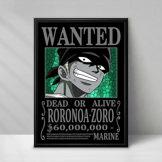 Poster One Piece Wanted - Roronoa Zoro (Chasseur de Pirates)