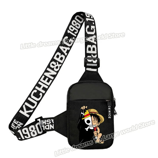 Sac Bandoulière One Piece – Monkey D. Luffy Portrait Minimaliste